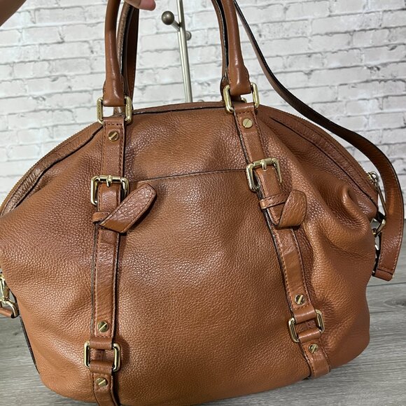 Michael Kors Bedford legacy medium convertible satchel bag leather - Picture 2 of 5